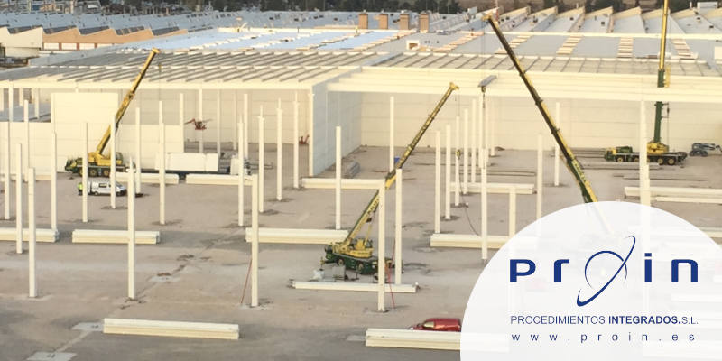 Fábrica con prefabricados de hórmigón